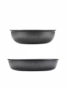 Набор посуды для приготовления с крышками Черный Огонёк OG-HOG14